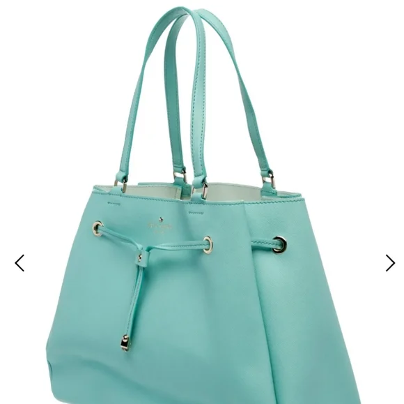 Kate Spade Cape Drive Lynnie Turquoise Tote Bag NWOT - Picture 7 of 8